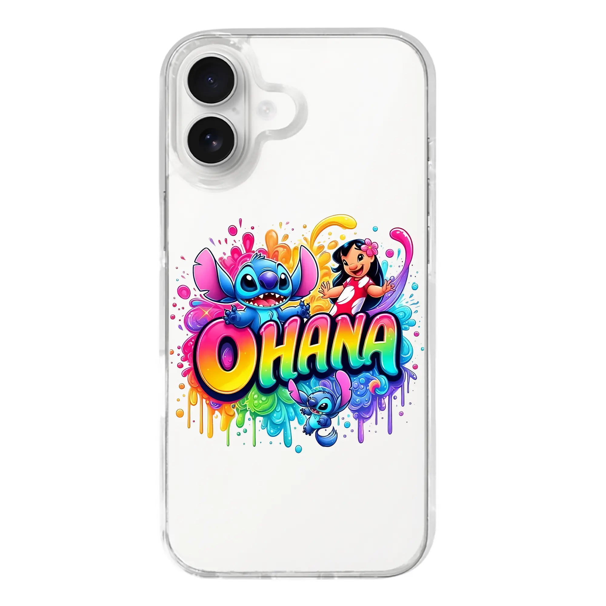 リロ＆スティッチ グッズ スティッチ - iPhone 17シリーズ 透明スマホケース – 薄型・耐衝撃・精密フィット保護カバー